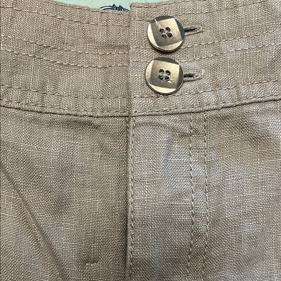 INC tan Women's Shorts linen cargo shorts - Picture 4 of 9
